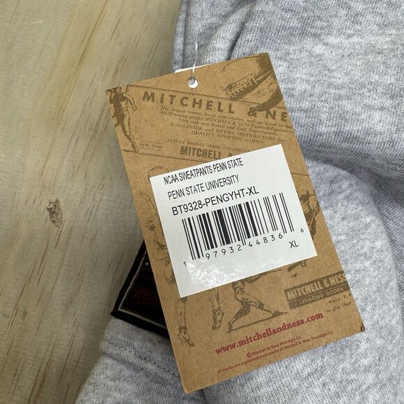 NEW Penn State Nittany Lions Travis Scott Mitchell & Ness Classic Sweatpants XL - Picture 9 of 14